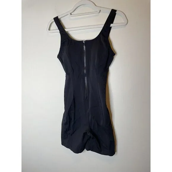 Free People Gigi C Maxine Black Romper One Piece Zip Front Bodysuit Size S New - Picture 5 of 8